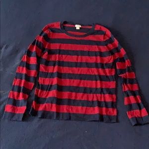 Striped j crew sweater